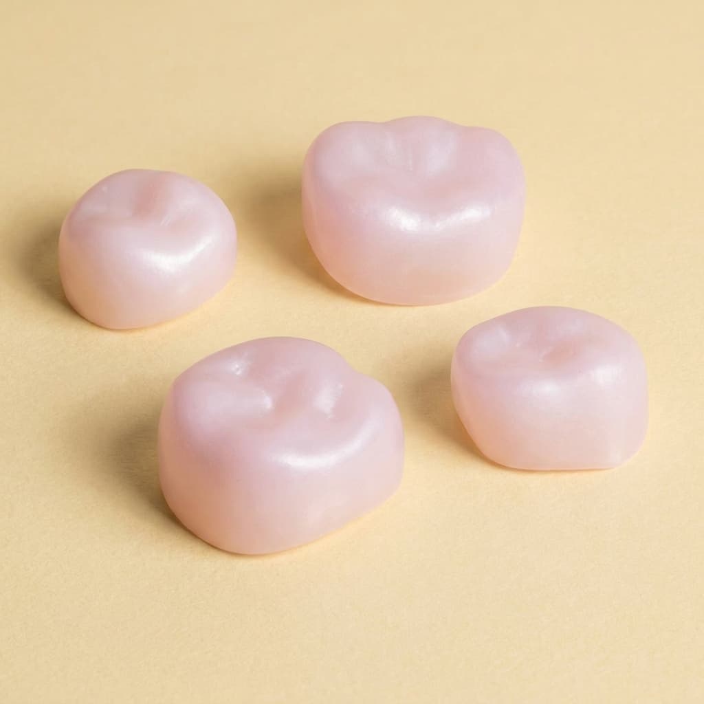 Colored zirconia try-in molar crowns