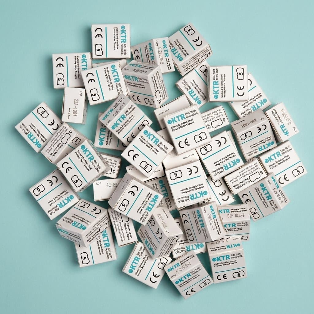 The 48-box refill set of KTR stainless steel crowns